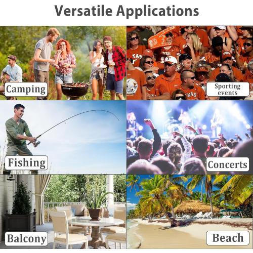 Oversized Camping Chair, Portable Folding Camping Chairs with Side Pocket, Cup Holder and Carry Bag, Heavy Duty Outdoor Camping Chairs for Adults, Fishing, Sports, Trip, up to 400lbs, Style 4