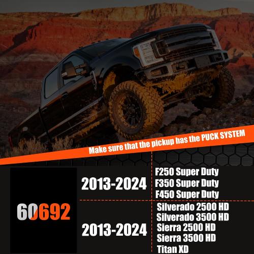38K Anti-Theft Lock Gooseneck Hitch Kit for F250/F350 Silverado 2500 HD/Silverado 3500HD, Sierra 2500HD/Sierra 3500HD Puck System, Lockable Gooseneck Ball and Lockalbe Safety Chain Anchors