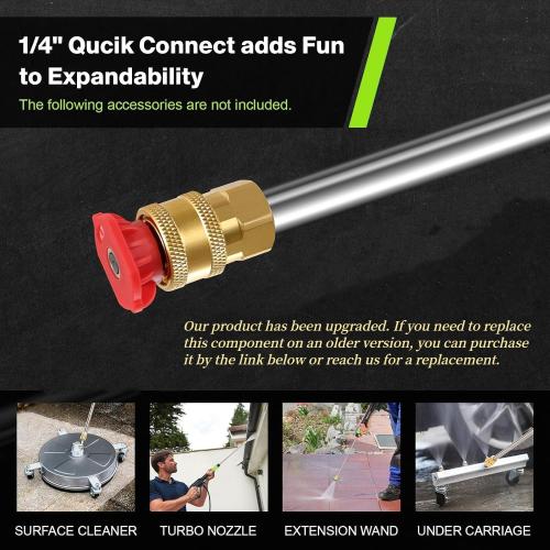 4800PSI Electric Pressure Washer- 3.8GPM High Power Washer with 33FT Hose Reel, 4 Spray Tips and Soap Bottle for Car Washing, Fence Cleaning, Patio Maintenance（Upgraded） (Green)