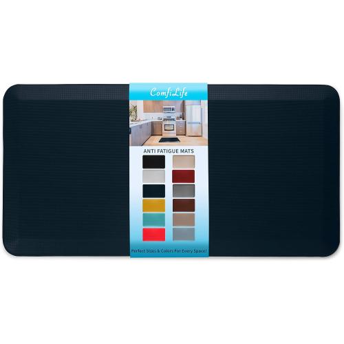 ComfiLife Anti Fatigue Floor Mat – 3/4 Inch Thick Kitchen Mats for Floor, Standing Desk Mat, Kitchen Rug – Comfort at Home, Office – Durable – Stain Resistant – Non-Slip Bottom (20 x 39, Navy)