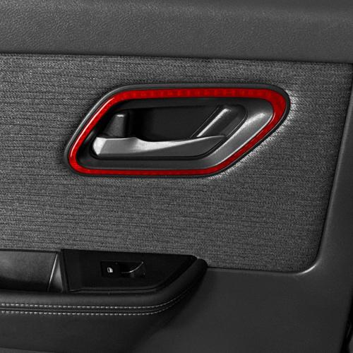 Carbon fiber soft door handle cover