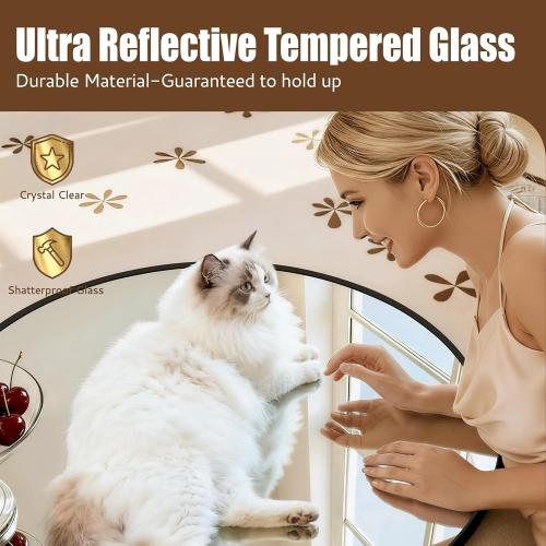 Circle Mirror, Black Round Mirror 20 Inch Round Bathroom Mirror Small Round Mirrors for Wall Decor Frosted Metal Frame Anti-Rust Tempered Glass Mirror for Bedroom Living Room Decorative