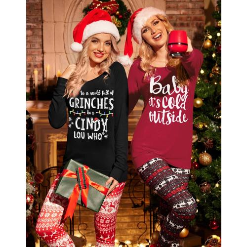 Christmas Women's Long Sleeves Crewneck Graphic Sweatshirt