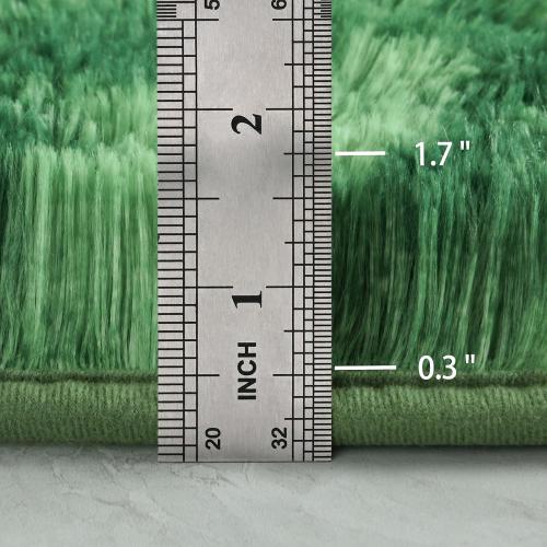 Large Area Rugs for Living Room, Super Soft Fluffy Modern Bedroom Rug, Tie-Dyed Green Indoor Shag Fuzzy Carpets for Girls Kids Nursery Room Home Decor