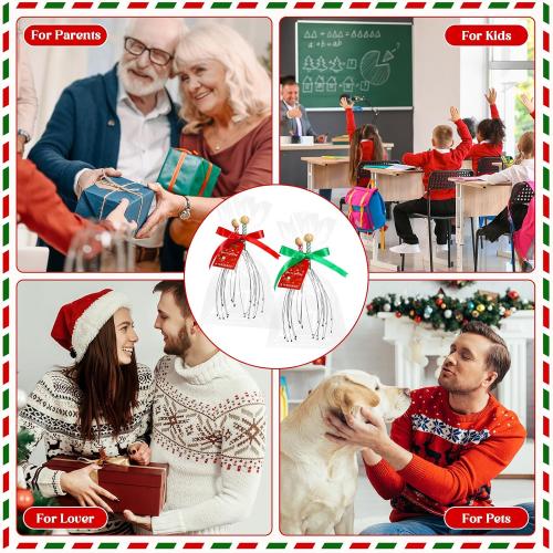 Capoda Christmas Stocking Stuffers for Men Women -  Head Massagers with Christmas Cards & Gift Bags,