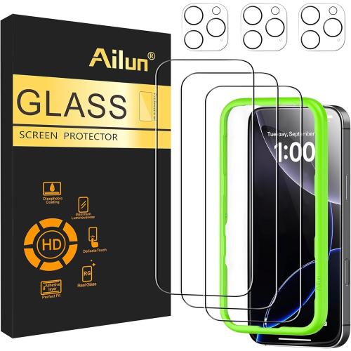 Ailun Screen Protector   Camera Lens Protector for iPhone 16 Pro, 3 3 Pack