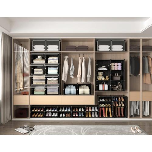 HOMIDEC Shoe Rack, 8 Tier Shoe Storage Cabinet 32 Pair Plastic Shoe Shelves Organizer for Closet Hallway Bedroom Entryway