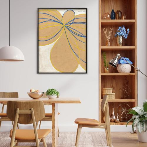 Akfado Canvas Frame for 30x40 Coastal Beachy Paintings, 1.5 Deep DIY Metal Floater Frames for Abstract Wall Art Prints, Ocean Wall Decor for Bedroom Hallway Entryway, No Glass & Back (Dark Brown)