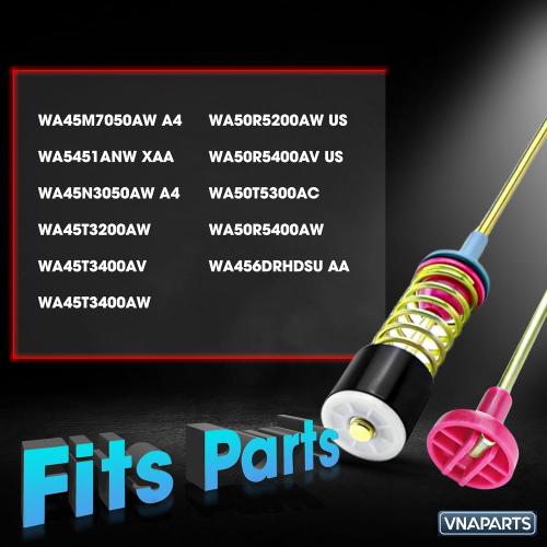 WA45M7050AW A4, WA5451ANW XAA, WA45N3050AW A4, WA45T3200AW WA45T3400AV WA45T3400AW WA50R5200AW US Washer Suspension Rod Damper (4pcs) For Samsung WA50R5400AV US WA50T5300AC WA50R5400AW WA456DRHDSU AA