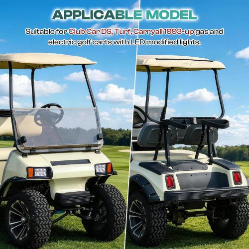 DRIVE UP Club Car DS Led Light Kit, Golf Cart Led Lights for Club Car DS 1993-Up Gas and Electric Golf Carts, Factory Style Headlight and Tail Light Assembly OEM 101988002 101988001