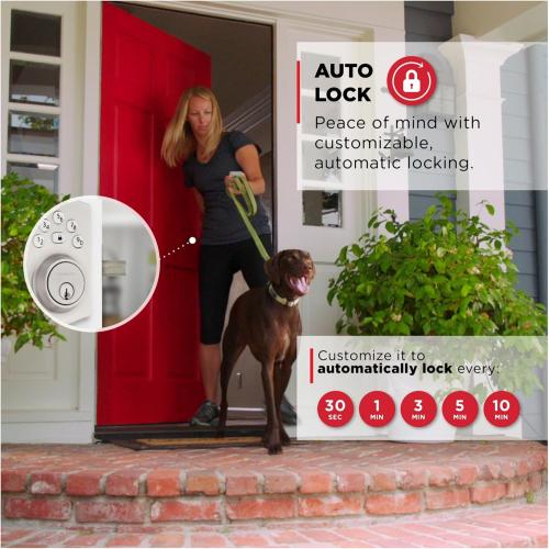 Kwikset 9240TRL-11P Traditional Powerbolt Electronic SmartCode Deadbolt with RCAL Latch and RCS Strike Venetian Bronze Finish