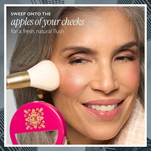 LAURA GELLER NEW YORK Baked Blush-n-Brighten for Mature Skin - 00 Skyline Sunset - Powder Blush Won't Settle into Fine Lines - Buildable Natural Finish – Longlasting Formula - Made in Italy​