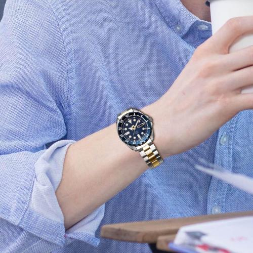 Miltat Stainless Steel Curved Solid End Tapered Watch Band, 20mm Watch Bands Metal Watch Strap Bracelet Deployment Double FlipLock Buckle Silver Black Silver Gold