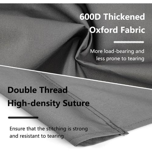 Swing Seat Replacement Cover for Outdoor Patio Swing 3 Seater 600D Upgraded Thicken Oxford Waterproof Fabric Porch Swing Chair Cushion Covers (Beige, 58.3x19.5x19.5 inches)