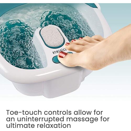 Homedics Bubble Spa Elite Footbath, 2-in-1 Removable Pedicure Center