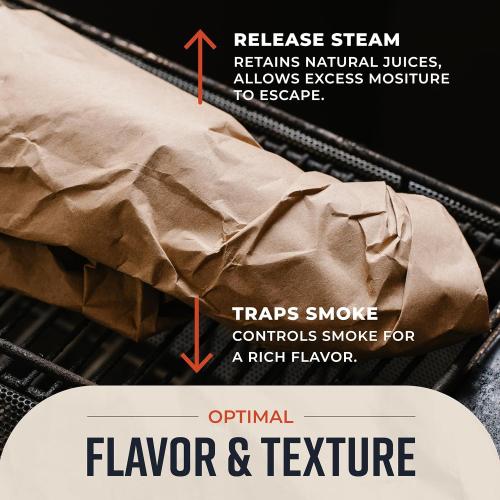 Bryco Goods 24 Inch x 175 Feet, Brown Butcher Paper Roll, Unbleached, Uncoated, Unwaxed, Food-Grade, Wide Kraft Paper for BBQ, Smoking, Grilling, Wrapping Meat, Table Covering - USA Made
