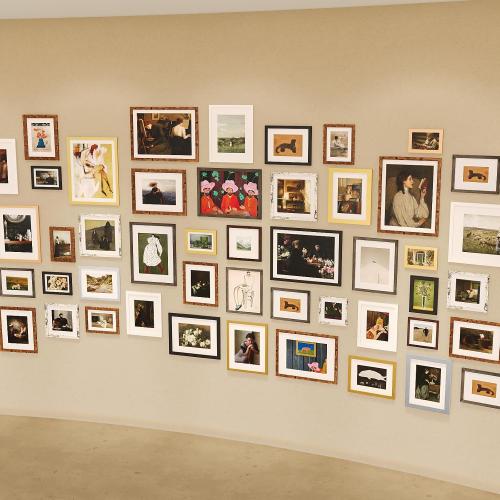 KINLINK 8x10 Picture Frame Silver Set of 4, Wooden Photo Frames Matted 5x7 with Plexiglass for 5x7 with Mat or 8x10 without Mat for Table and Wall Display