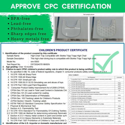 High Chair Tray   High Chair, Food Contact Grade Replacement Tray with Powerful Suction Surface Compatible with Tripp Trapp Tray