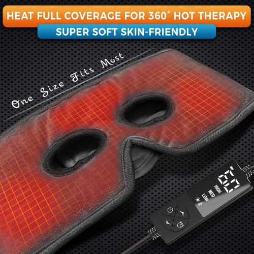 sticro Sinus Relief Mask Moist Heat with 3 Temp Settings, Ex-Large Headache Mask Electric Face Heating Pad for Sinus Pressure Relief, Migraine, Tension Headache Relief
