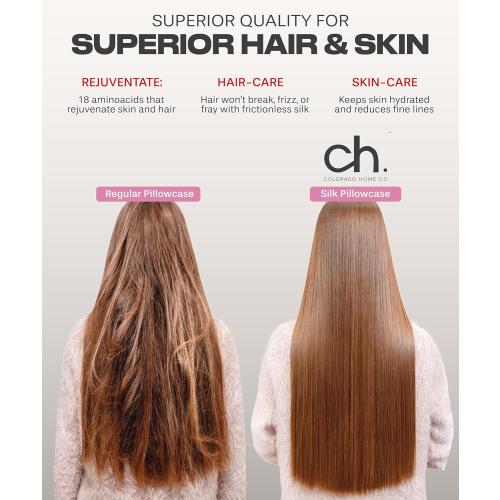 Size 20x36 Color White Colorado Home Co 1 Pack King Size 100% Mulberry Silk Pillowcase, White, 20 x 36