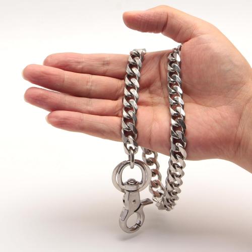 Ruth&Boaz Hexangular Chain Stainless Steel Key Chain Wallet Chain Black