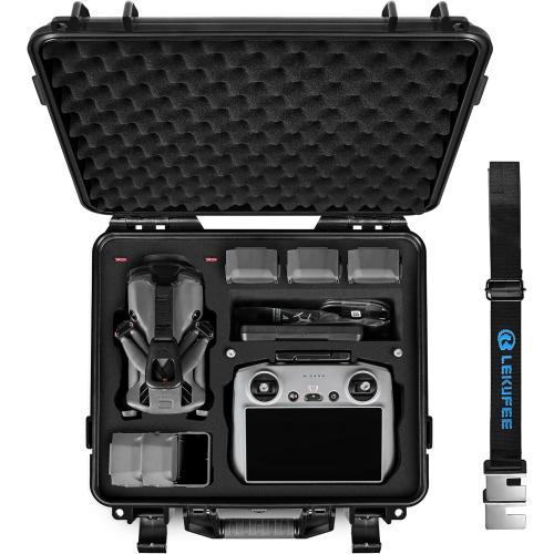 Lekufee Waterproof Hard Carrying Case for DJI Mini 5 Pro Drone, Fly More Combo, DJI RC 2/RC N3, Battery(6 pcs), Charging Hub, and other Accessories(Case Only)