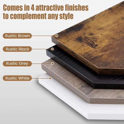 Fun Memories Corner Shelf Wall Mount, Floating Corner Shelves, Set of 2 Corner Wall Shelf Organizer, Rustic Wood Wall Storage Display Shelves for Living Room Bedroom Bathroom Kitchen, Classic Black