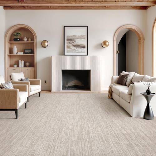 Valenrug Washable Rugs 8x10 - Stain Resistant 8x10 Area Rugs for Living Room, Non Slip Backing Gradient Printed Rugs for Bedroom, Foldable Machine Washable Area Rug(8'x10', Beige)