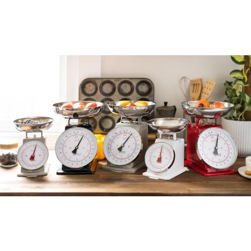 MARLIZ Retro Kitchen Scale 4.4Lb/2Kg with 2 Bowls | Mechanical Dial | Vintage Design | Pesa para alimentos | Bascula de cocina