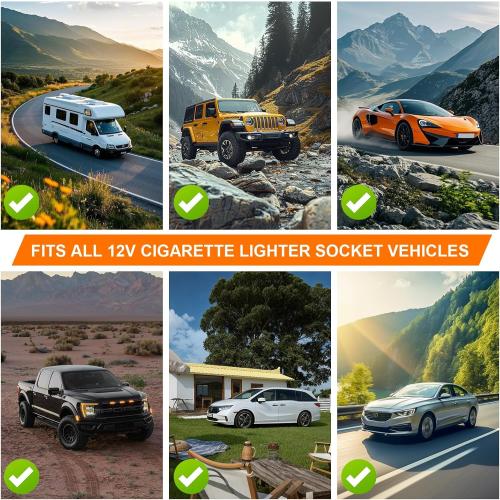 12v 200W Car Heater, Portable Car Heater and Defroster,Windshield Defogger, Applicable All 12V Vehicles Car Heater