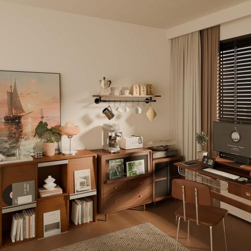 Bathroom Shelves Wall Mounted with Towel Bar, Industrial Pipe Single Tier Floating Shelf, Rustic Wood Shelf 42 Inch for Bathroom Kitchen Living Room Bedroom