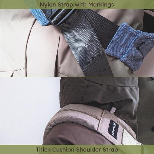 Toddler Sling Carrier - Premium Cotton, Expandable & Ergonomic, One Size Fits All, Ideal for 6-48 Months (11-44 lbs), Compact & Easy to Use, One-Hand-Free, Beige