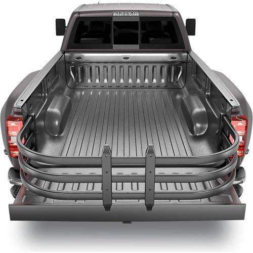 Size 49-61 Truck Bed Extender, Aluminum Retractable Tailgate Extender, 49-61 Adjustable Length, Drill Required, Fits for Toyota Tacoma, Nissan Frontier, Chevy Colorado, GMC Canyon, Maverick, Santa Cruz