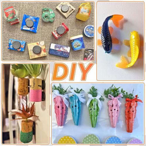 100 Pack Ceramic Magnets for Crafts, 15X3mm