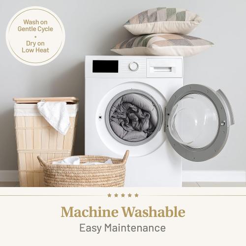 Truth North Gray Comforter twin – Fluffy Down Alternative Duvet Insert, Light Gray Comforter, All-Season Bedding, Hypoallergenic, Machine Washable, Twin Duvet Insert with Corner Loops