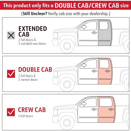 MaxMate Underseat Storage Box Compatible with 2019-2025 Chevy Silverado GMC Sierra 1500; 2020-2025 2500 3500HD Double & Crew Cab, Black Rear Under Seat Extra Cargo Store Organizer | CB5C2278MX