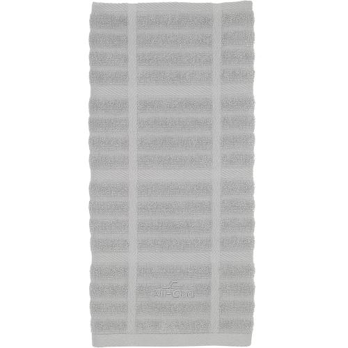 All-Clad Solid Kitchen Towel: Highly Absorbent, Super Soft Long Lasting - 100% Cotton, 17x30 Tea Towel for Cleaning & Drying Dishes, Pans, Glassware, or Countertops, (1-Pack), Titanium Gray