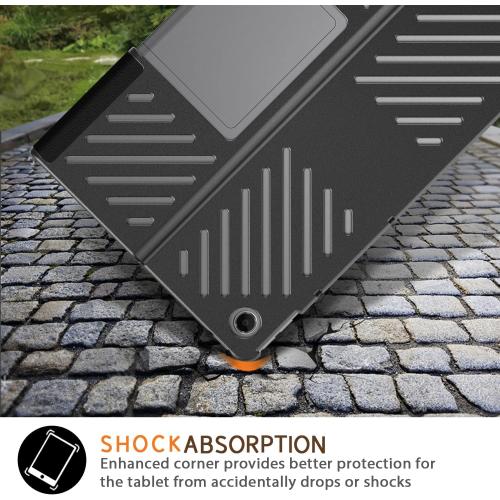 Case Compatible with Lenovo Tab Plus (TB351FU) 11.5 inch 2024 Cover,Slim Stand Back Shell Protective Smart Cover with Auto Wake/Sleep Function,Black