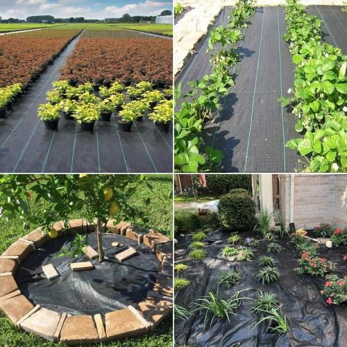 Landscape Fabric 4ft X 30ft Weed Barrier Landscape Fabric Heavy Duty Premium 3.2oz Garden Fabric Weed Barrier Weed Block Gardening Mat,Woven Geotextile Fabric Ground Cover Weed Barrier