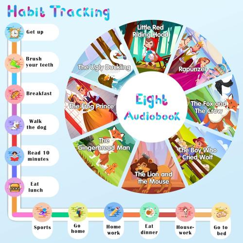 Kids Smart Watch Girls Boys - Smart Watch for Kids Game Watch Gifts for 4-12 Years Old with 15 Games Camera Alarm Video Music Player Pedometer Flashlight Birthday Gift Toys for Boys Girls (Purple)