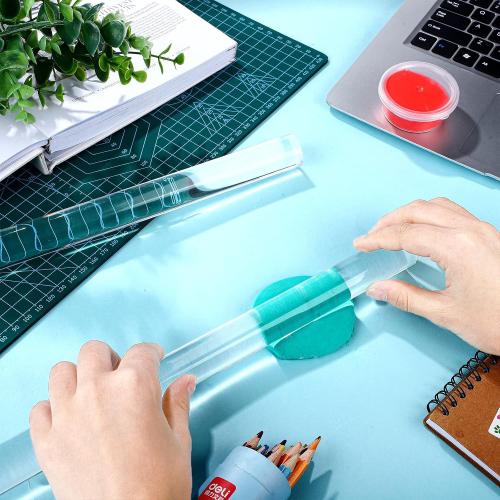 Bucherry 2 Pack 24 Inch Acrylic Round Rods for DIY Crafts, Acrylic Dowel Rods Sticks for Plant Stakes Curtain Pulls Retaining Cake Topper