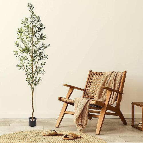 Nearly Natural 82in Olive Artificial Silk Trees