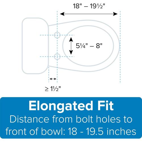 Brondell L60-EB LumaWarm Heated Nightlight Elongated Toilet Seat, Biscuit