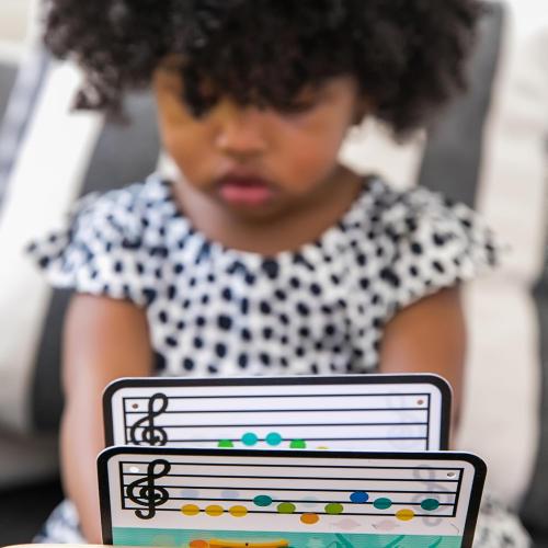 Baby Einstein and Hape Magic Touch Wooden Toy Piano, Montessori Musical Learning Toy for Babies and Toddlers 6mo