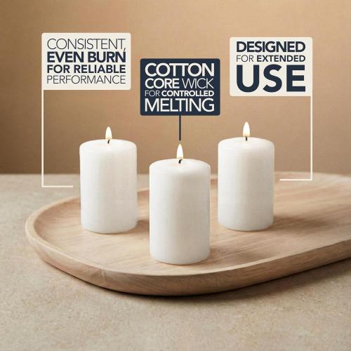 Royal Imports White Votive Candles Unscented Candles for Wedding Centerpieces Pack of 144 Dripless Wax for Parties, Aromatherapy, Devotional, Home Décor, Spas & Holiday Gifts