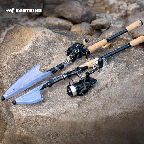 KastKing Megatron Titanium Telescopic Casting & Spinning Fishing Rods, IM7 Graphite Travel Rod with Titanium Solid Tip, Power Transition System, for Freshwater and Inshore Fishing