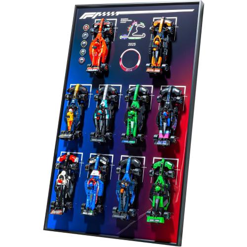 Wall Mount Made for Lego Speed Champions F1,Performance Race Car Building Set 77242-77251,Adult Collectibles Wall Display Mount, Home or Office Décor, Gradient Color (NNo Car Included)