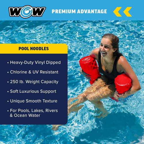 World of Watersports First Class Foam Pool Noodles for Swimming and Floating, Pool Floats, Lake Floats