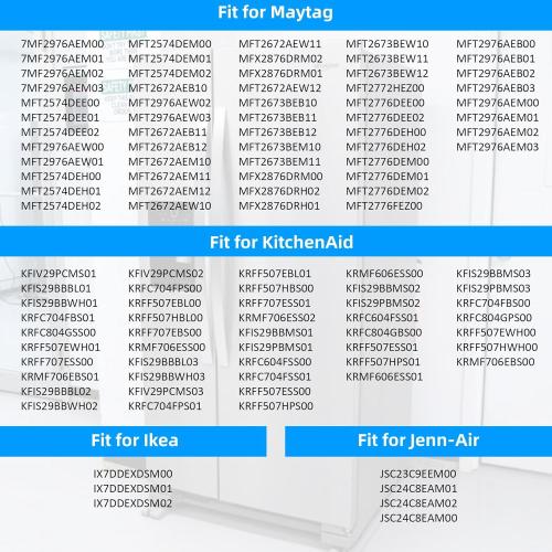 K-78282 W10394076 Refrigerator Water Inlet Valve Compatible with Whirlpool/Sears Kenmore/Maytag/KitchenAid/Jenn-Air, Replaces W10865826 PS11738056
