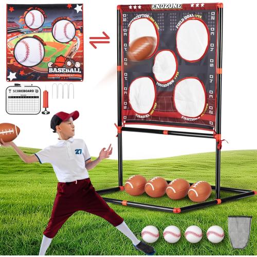 Football Toss Game for Kids Ages 3-8 - Outdoor Toy for Backyard, Beach & Camping for Toddlers & Family Party Fun